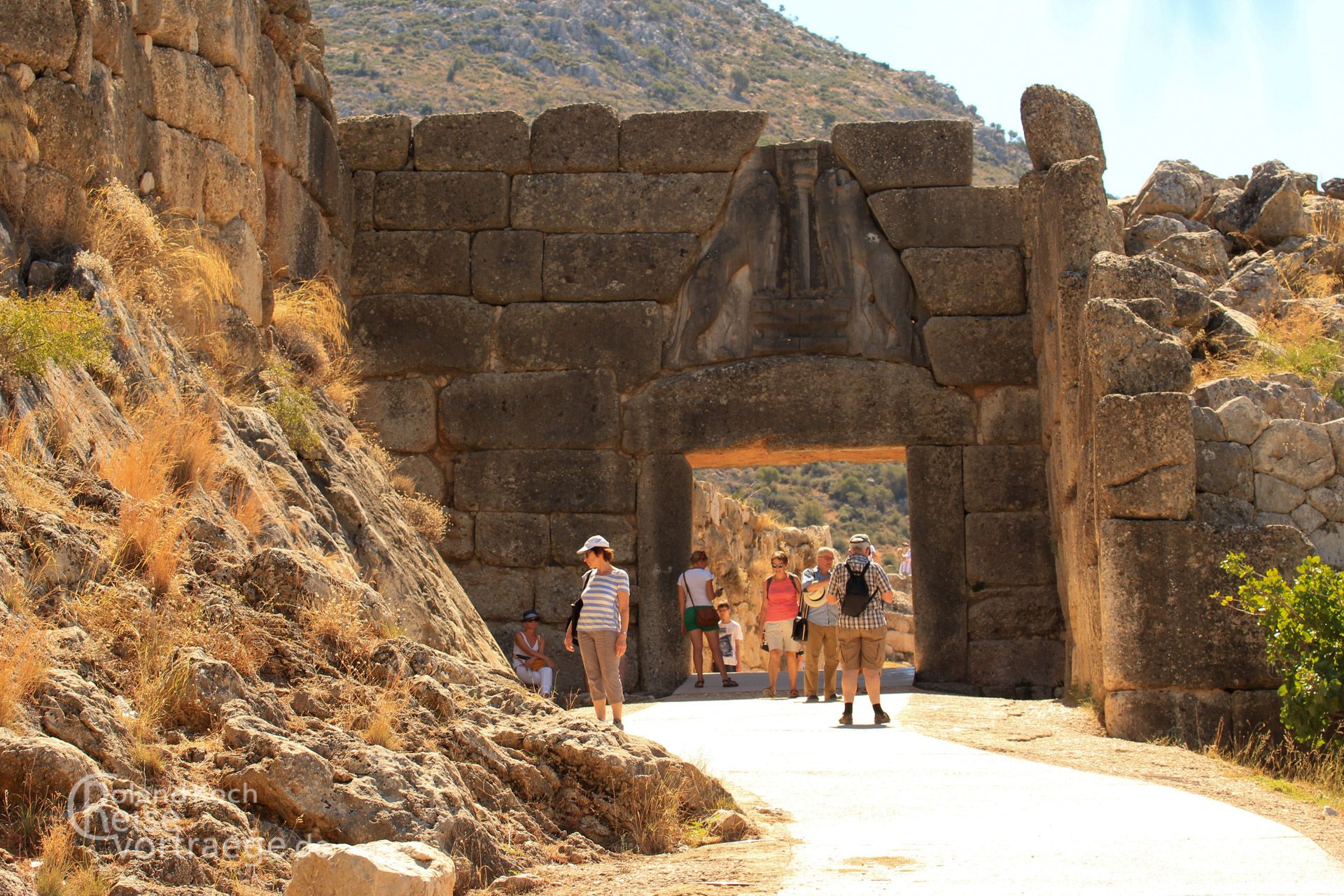 Griechenland - Peloponnes - Argolis - Löwentor von Mykene Weltkulturerbe